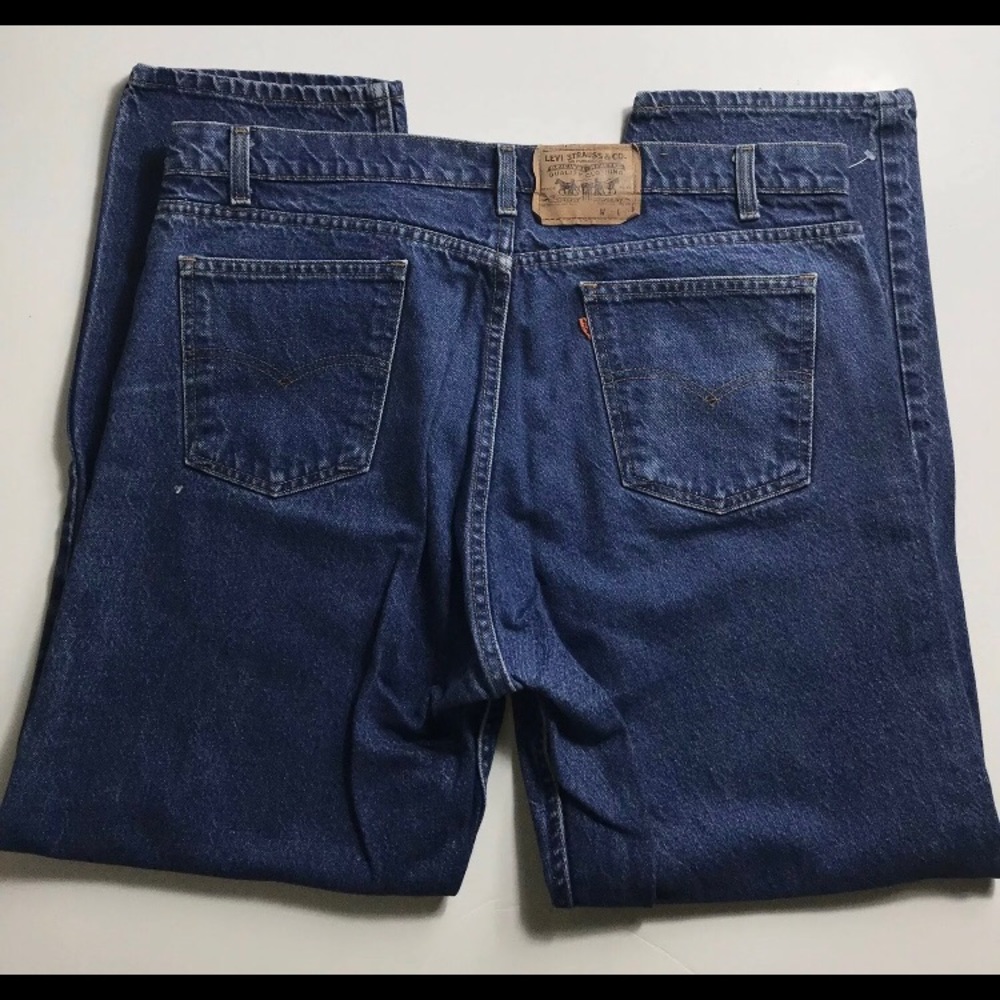 Men’s Vintage Levis Orange Tab 505 Straight Leg Medium Wash Size 42 Waist Jeans